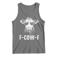 Funny F-Cow-F Cow Attitude Meme Tank Top Subtle Sass Farm Fresh Humor - Wonder Print Shop