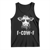 Funny F-Cow-F Cow Attitude Meme Tank Top Subtle Sass Farm Fresh Humor - Wonder Print Shop
