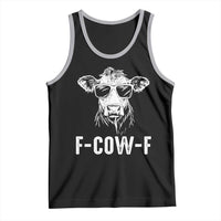 Funny F-Cow-F Cow Attitude Meme Tank Top Subtle Sass Farm Fresh Humor - Wonder Print Shop