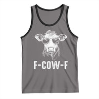 Funny F-Cow-F Cow Attitude Meme Tank Top Subtle Sass Farm Fresh Humor - Wonder Print Shop