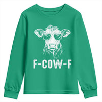 Funny F-Cow-F Cow Attitude Meme Youth Sweatshirt Subtle Sass Farm Fresh Humor - Wonder Print Shop