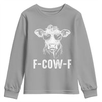 Funny F-Cow-F Cow Attitude Meme Youth Sweatshirt Subtle Sass Farm Fresh Humor - Wonder Print Shop