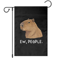 Anti Social Capybara Meme Garden Flag Ew People Sarcastic Funny Introvert Gift - Wonder Print Shop