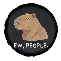 Anti Social Capybara Meme Spare Tire Cover Ew People Sarcastic Funny Introvert Gift - Wonder Print Shop