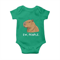 Anti Social Capybara Meme Baby Onesie Ew People Sarcastic Funny Introvert Gift - Wonder Print Shop