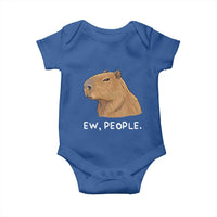 Anti Social Capybara Meme Baby Onesie Ew People Sarcastic Funny Introvert Gift - Wonder Print Shop