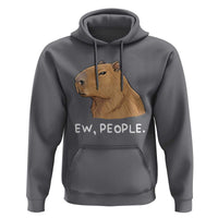 Anti Social Capybara Meme Hoodie Ew People Sarcastic Funny Introvert Gift - Wonder Print Shop