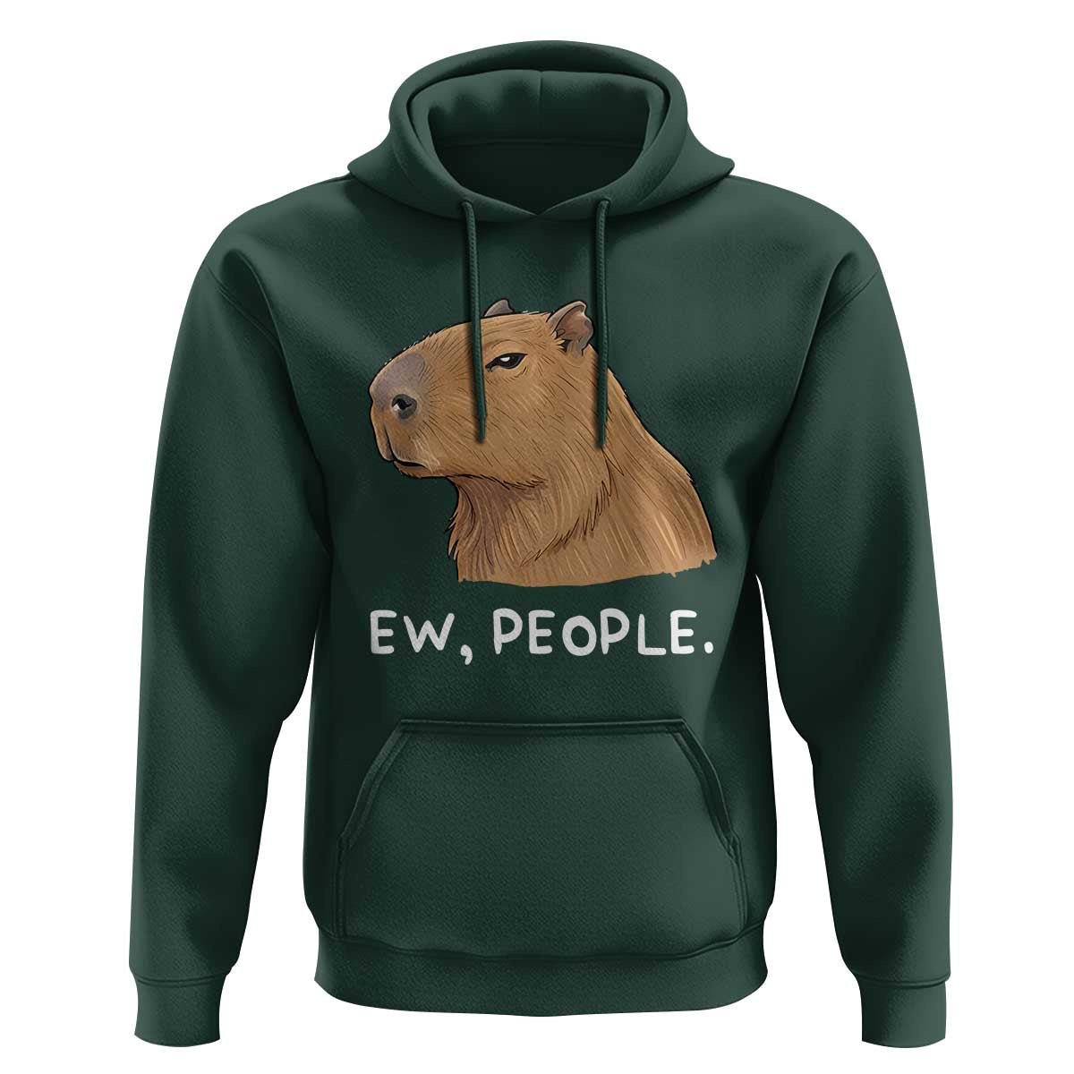 Anti Social Capybara Meme Hoodie Ew People Sarcastic Funny Introvert Gift - Wonder Print Shop