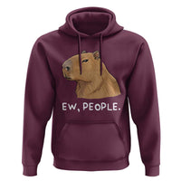 Anti Social Capybara Meme Hoodie Ew People Sarcastic Funny Introvert Gift - Wonder Print Shop