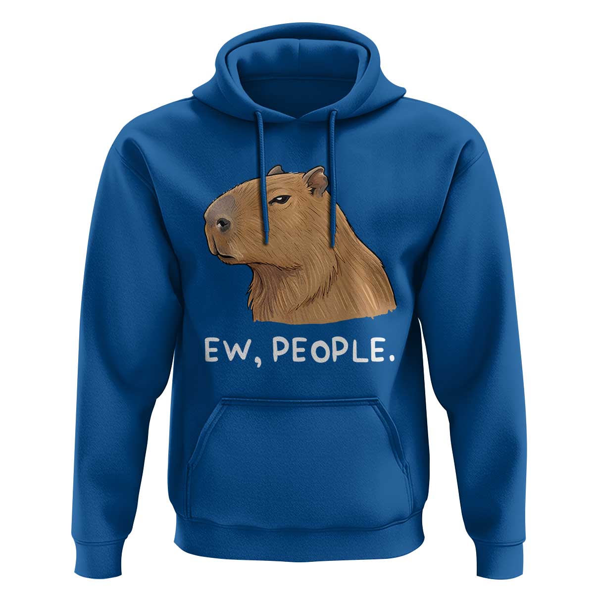 Anti Social Capybara Meme Hoodie Ew People Sarcastic Funny Introvert Gift - Wonder Print Shop