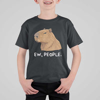 Anti Social Capybara Meme T Shirt For Kid Ew People Sarcastic Funny Introvert Gift - Wonder Print Shop