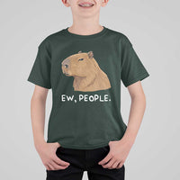 Anti Social Capybara Meme T Shirt For Kid Ew People Sarcastic Funny Introvert Gift - Wonder Print Shop