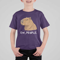 Anti Social Capybara Meme T Shirt For Kid Ew People Sarcastic Funny Introvert Gift - Wonder Print Shop