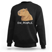 Anti Social Capybara Meme Sweatshirt Ew People Sarcastic Funny Introvert Gift - Wonder Print Shop