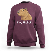 Anti Social Capybara Meme Sweatshirt Ew People Sarcastic Funny Introvert Gift - Wonder Print Shop