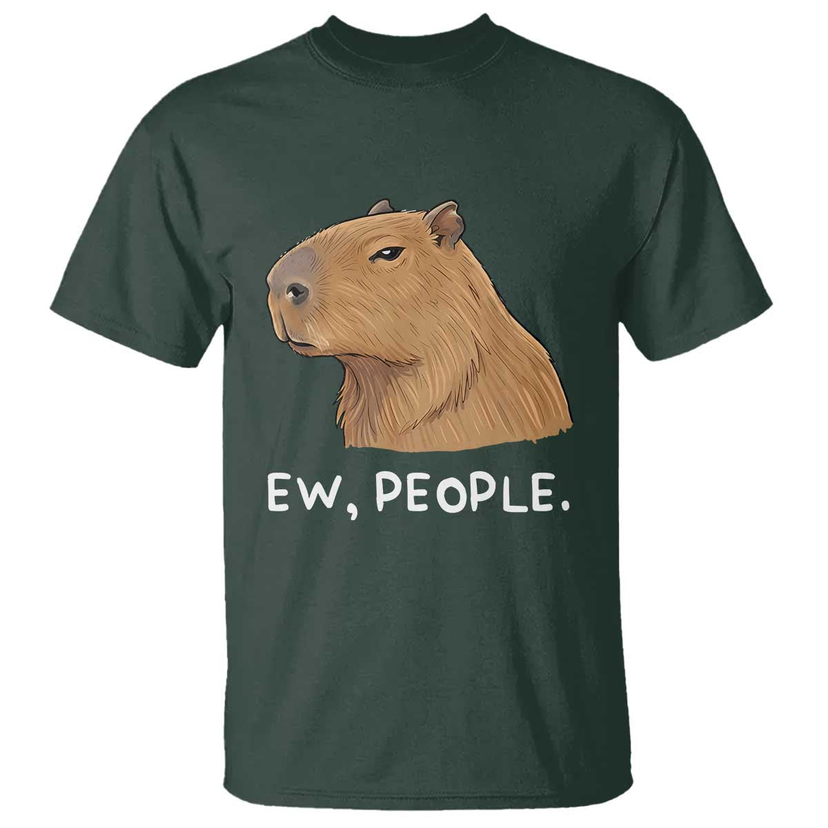 Anti Social Capybara Meme T Shirt Ew People Sarcastic Funny Introvert Gift - Wonder Print Shop