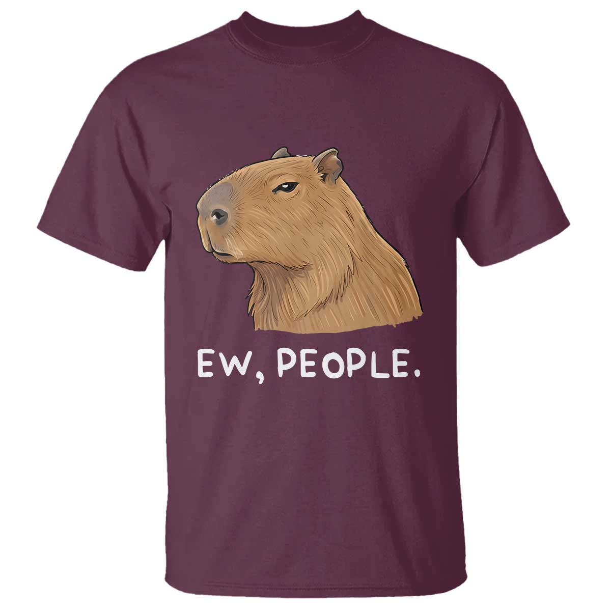 Anti Social Capybara Meme T Shirt Ew People Sarcastic Funny Introvert Gift - Wonder Print Shop
