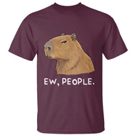 Anti Social Capybara Meme T Shirt Ew People Sarcastic Funny Introvert Gift - Wonder Print Shop