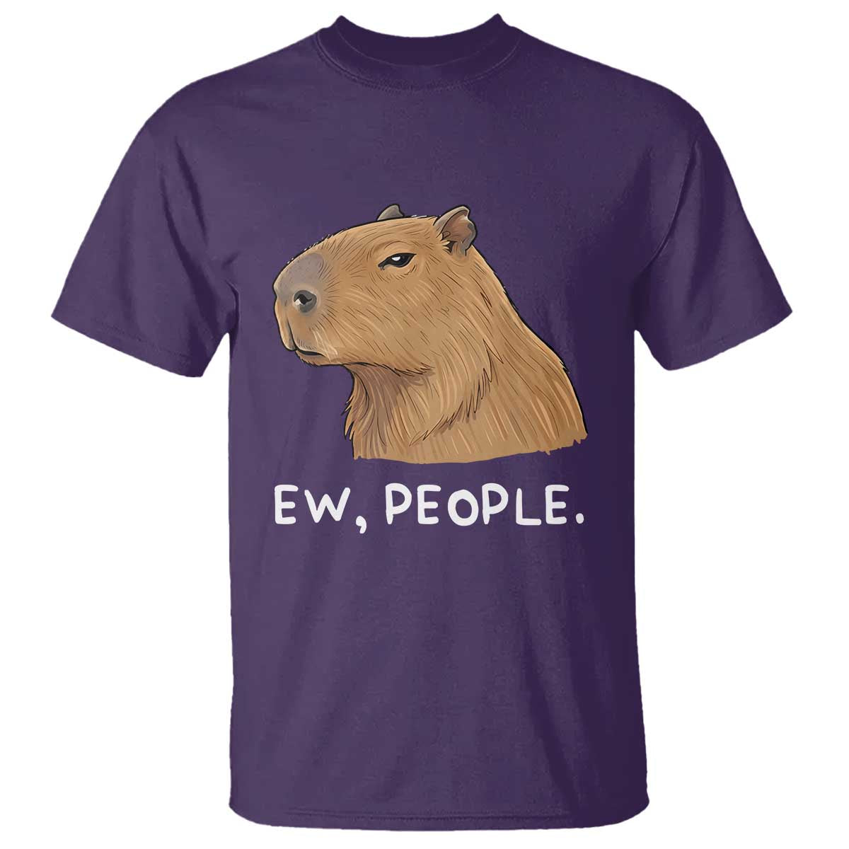 Anti Social Capybara Meme T Shirt Ew People Sarcastic Funny Introvert Gift - Wonder Print Shop