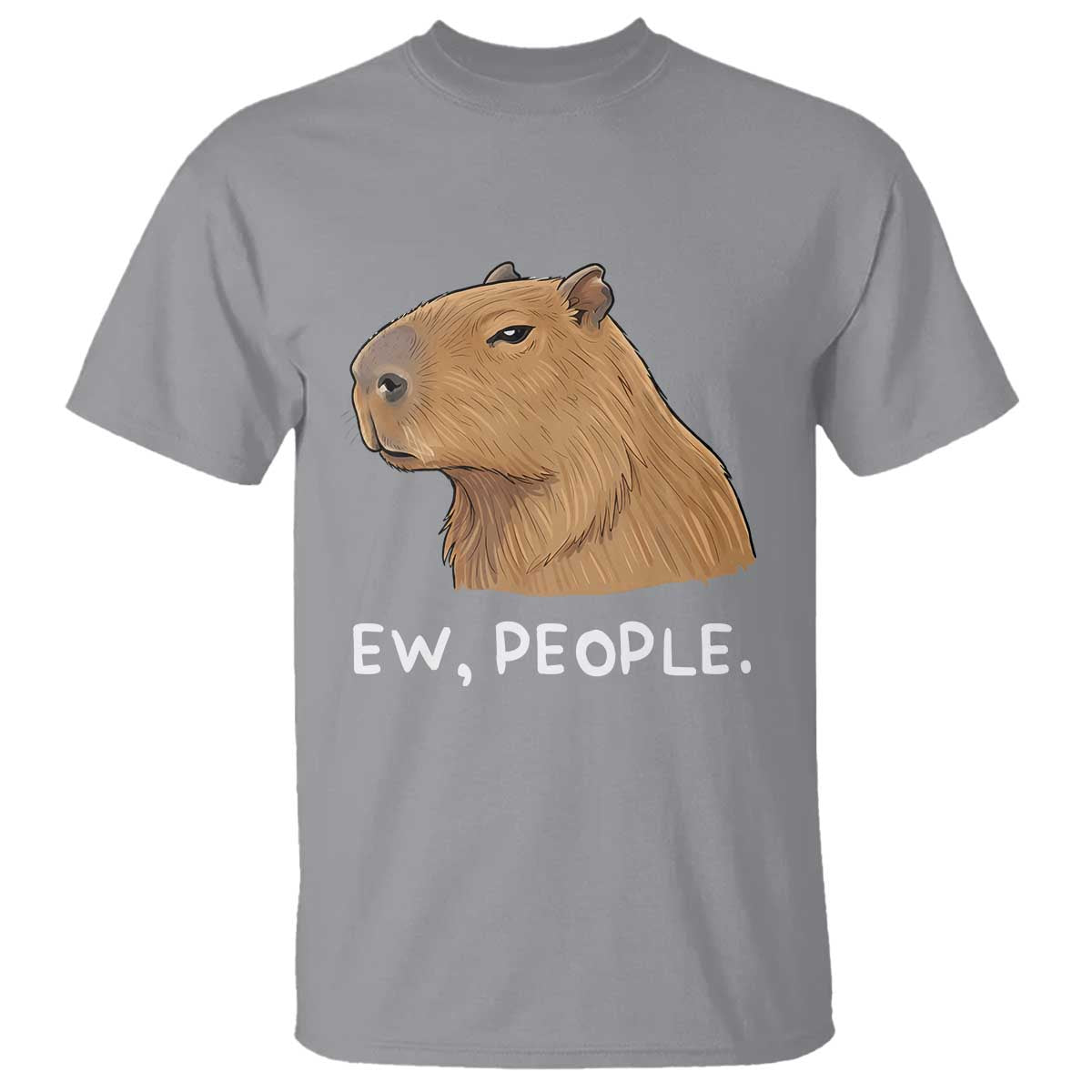 Anti Social Capybara Meme T Shirt Ew People Sarcastic Funny Introvert Gift - Wonder Print Shop