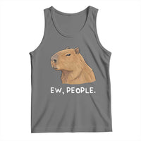 Anti Social Capybara Meme Tank Top Ew People Sarcastic Funny Introvert Gift - Wonder Print Shop