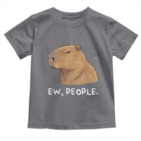Anti Social Capybara Meme Toddler T Shirt Ew People Sarcastic Funny Introvert Gift - Wonder Print Shop