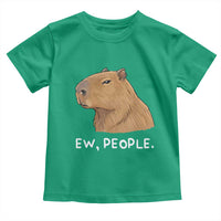 Anti Social Capybara Meme Toddler T Shirt Ew People Sarcastic Funny Introvert Gift - Wonder Print Shop
