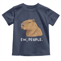 Anti Social Capybara Meme Toddler T Shirt Ew People Sarcastic Funny Introvert Gift - Wonder Print Shop