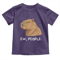 Anti Social Capybara Meme Toddler T Shirt Ew People Sarcastic Funny Introvert Gift - Wonder Print Shop