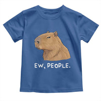 Anti Social Capybara Meme Toddler T Shirt Ew People Sarcastic Funny Introvert Gift - Wonder Print Shop
