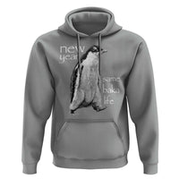 Funny New Year Same Baka Life Sarcastic Penguin Hoodie Otaku Humor Core Cringe Meme - Wonder Print Shop