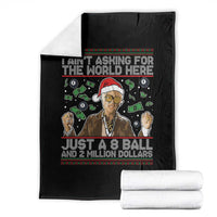Funny Billy Wish Meme Just A 8 Ball and 2 Million Dollars Throw Blanket Baby Uncle Ain't Asking for The World - Wonder Print Shop