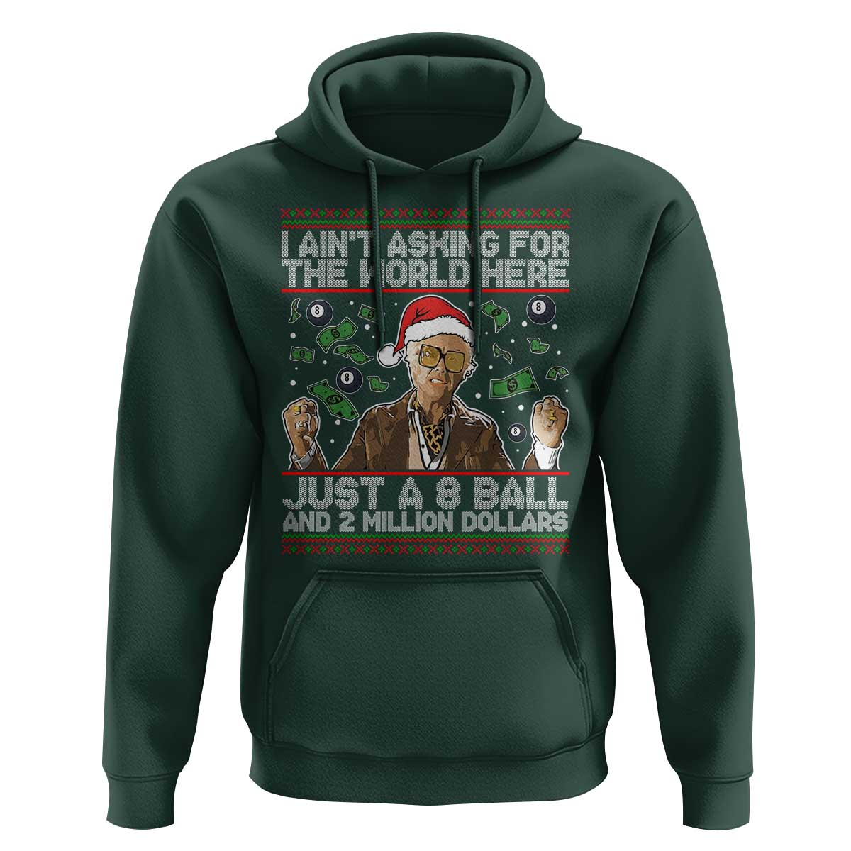 Funny Billy Wish Meme Just A 8 Ball and 2 Million Dollars Hoodie Baby Uncle Ain't Asking for The World - Wonder Print Shop