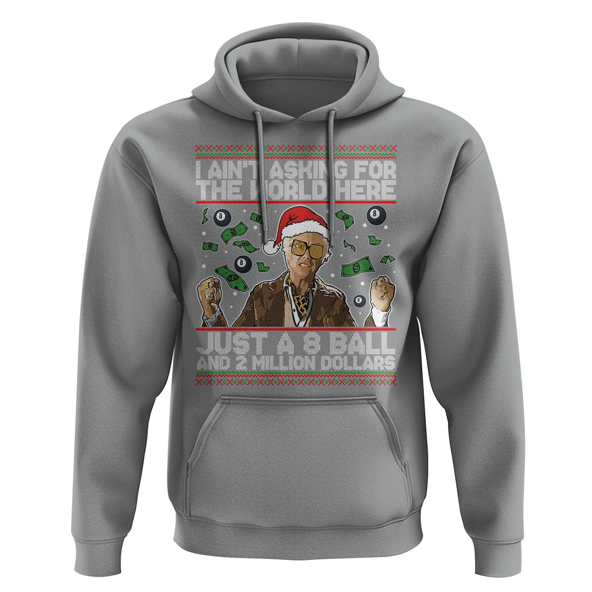 Funny Billy Wish Meme Just A 8 Ball and 2 Million Dollars Hoodie Baby Uncle Ain't Asking for The World - Wonder Print Shop