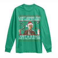 Funny Billy Wish Meme Just A 8 Ball and 2 Million Dollars Long Sleeve Shirt Baby Uncle Ain't Asking for The World - Wonder Print Shop