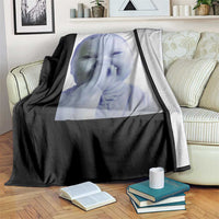 Funny Tuff Baby Giggling Meme Throw Blanket Viral AI Niche Baby Holding Laugh Photo - Wonder Print Shop