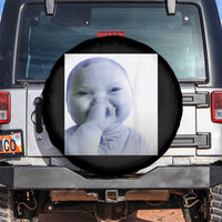 Funny Tuff Baby Giggling Meme Spare Tire Cover Viral AI Niche Baby Holding Laugh Photo - Wonder Print Shop