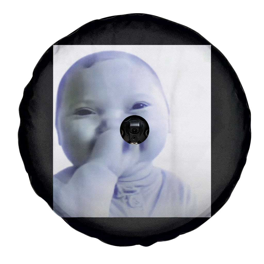 Funny Tuff Baby Giggling Meme Spare Tire Cover Viral AI Niche Baby Holding Laugh Photo - Wonder Print Shop