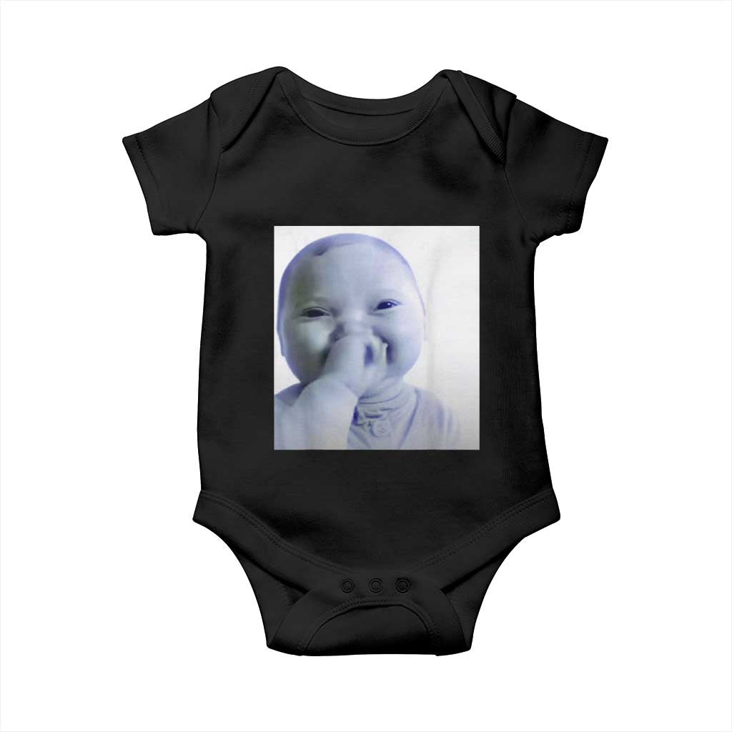 Funny Tuff Baby Giggling Meme Baby Onesie Viral AI Niche Baby Holding Laugh Photo - Wonder Print Shop