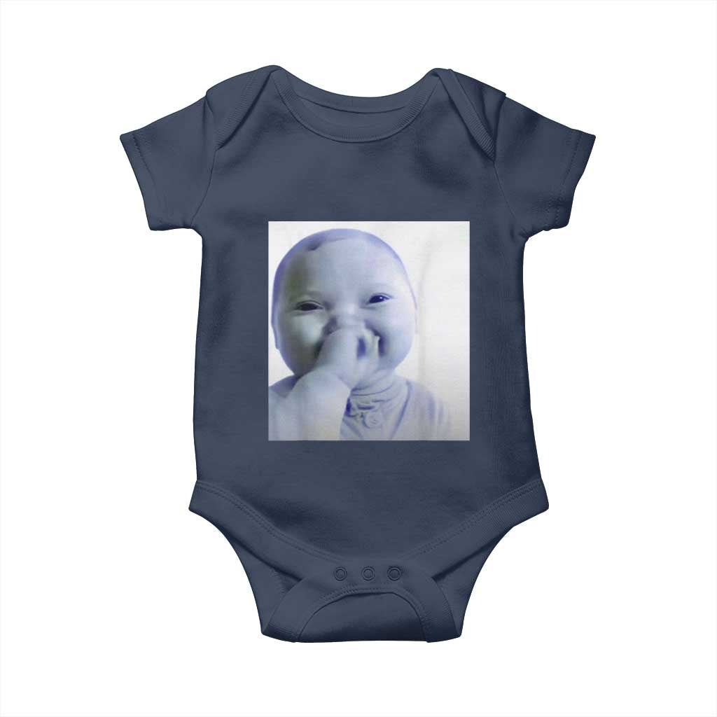 Funny Tuff Baby Giggling Meme Baby Onesie Viral AI Niche Baby Holding Laugh Photo - Wonder Print Shop