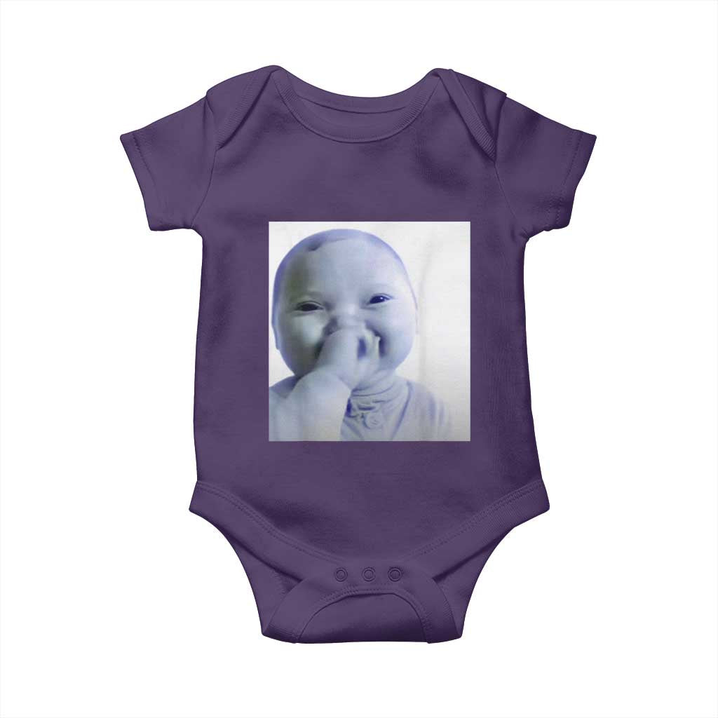 Funny Tuff Baby Giggling Meme Baby Onesie Viral AI Niche Baby Holding Laugh Photo - Wonder Print Shop