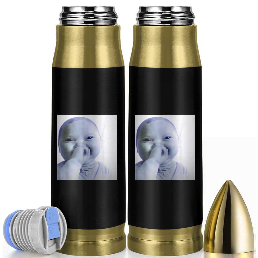 Funny Tuff Baby Giggling Meme Bullet Tumbler Viral AI Niche Baby Holding Laugh Photo - Wonder Print Shop