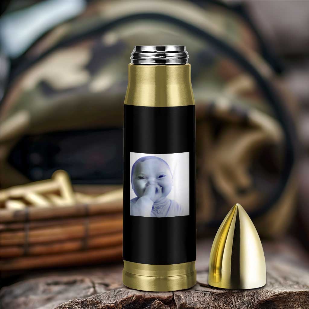 Funny Tuff Baby Giggling Meme Bullet Tumbler Viral AI Niche Baby Holding Laugh Photo - Wonder Print Shop
