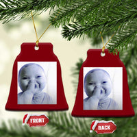 Funny Tuff Baby Giggling Meme Ceramic Ornament Viral AI Niche Baby Holding Laugh Photo - Wonder Print Shop