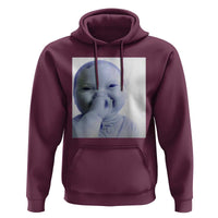 Funny Tuff Baby Giggling Meme Hoodie Viral AI Niche Baby Holding Laugh Photo - Wonder Print Shop