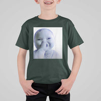 Funny Tuff Baby Giggling Meme T Shirt For Kid Viral AI Niche Baby Holding Laugh Photo - Wonder Print Shop