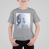 Funny Tuff Baby Giggling Meme T Shirt For Kid Viral AI Niche Baby Holding Laugh Photo - Wonder Print Shop
