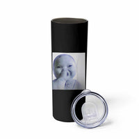 Funny Tuff Baby Giggling Meme Skinny Tumbler Viral AI Niche Baby Holding Laugh Photo - Wonder Print Shop