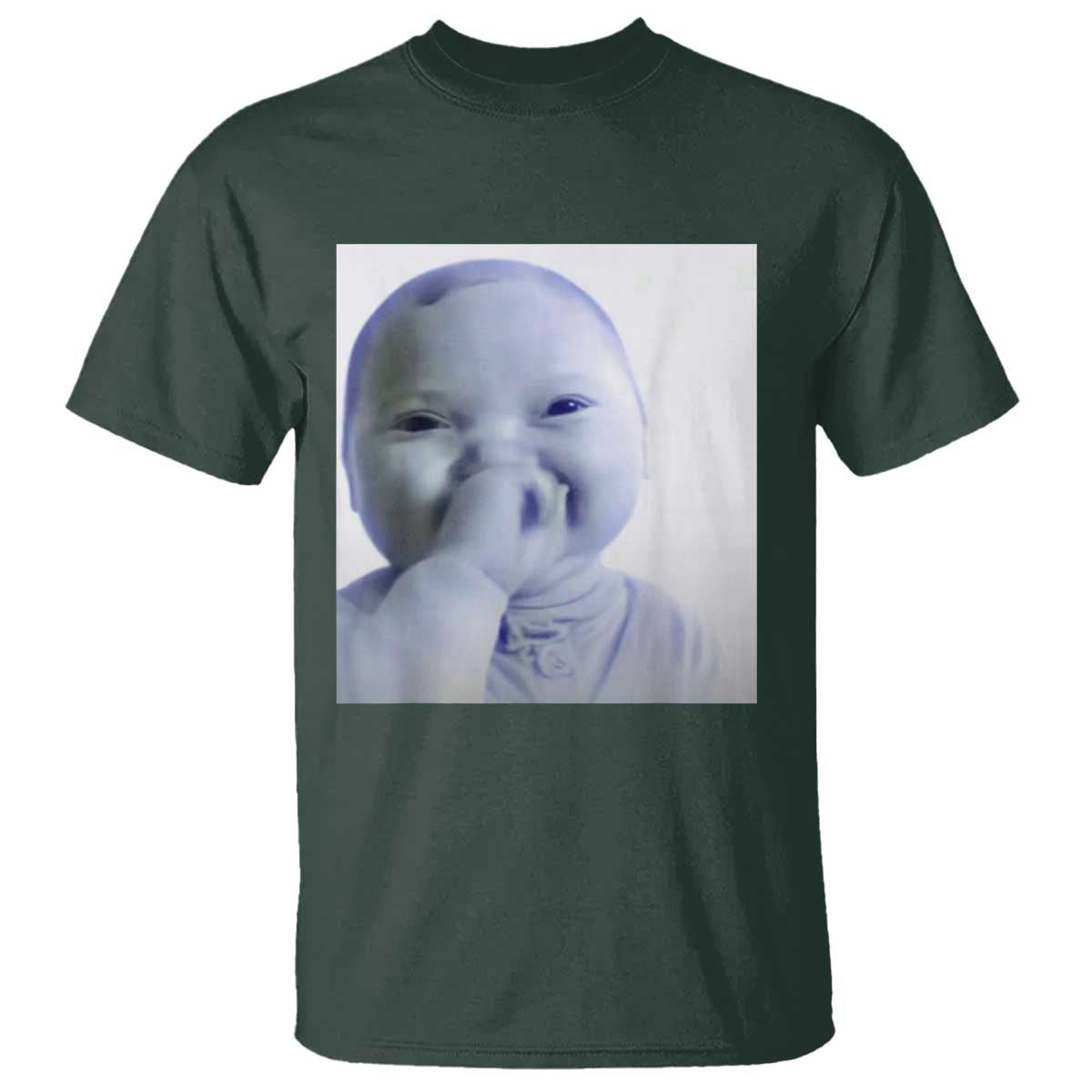 Funny Tuff Baby Giggling Meme T Shirt Viral AI Niche Baby Holding Laugh Photo - Wonder Print Shop
