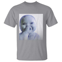 Funny Tuff Baby Giggling Meme T Shirt Viral AI Niche Baby Holding Laugh Photo - Wonder Print Shop